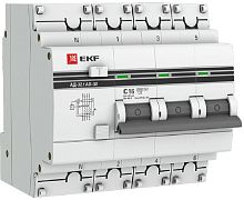 Автомат дифференциального тока АВДТ EKF PROxima АД-32 4п 16А 100мА 4,5кА C тип AC картинка